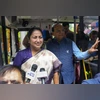 U-special re-launched in Delhi; CM Gupta boards bus to Daulat Ram College VK Saxena, Rekha Gupta