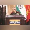 CDS General Anil Chauhan delivers a keynote address themed ‘Impact of Technology on Warfare', at the Army War College in Madhya Pradesh on Tuesday | Photo: PTI
