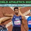 World Athletics Championships 2025 full list of India contingent