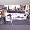 Demonstrators during the ‘March for Australia' anti-immigration  rally, in Sydney on Sunday. | Photo: Reuters