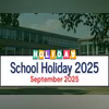 School holidays in September 2025 School holidays in September 2025