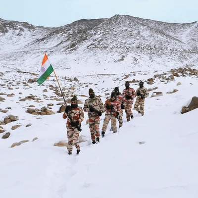 How Galwan changed India's approach to China Indo-Tibetan Border Police personnel celebrate Republic Day in Ladakh in subzero temperatures in 2021 (Photo: ITBP)