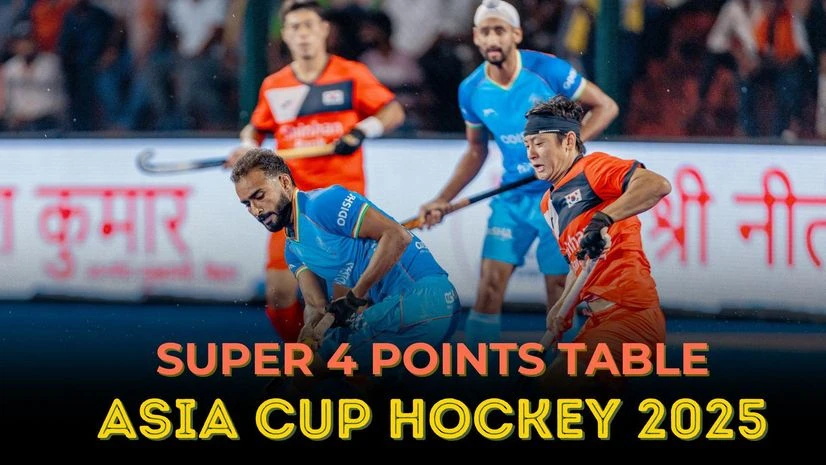 Asia Cup hockey 2025 Super 4 points table and leaderboard Asia Cup hockey 2025 Super 4 points table and leaderboard