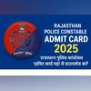 Rajasthan Police Constable Admit Card 2025: Hall ticket released at website