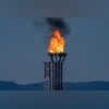 burn, fire, oil, refinery, fossil fuel burn, fire, oil, refinery, fossil fuel