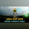 Asia Cup 2025 Super 4 leaderboard