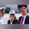 U.S. President Donald Trump and first lady Melania Trump arrive at Naval Station Norfolk Chambers Field, Virginia, U.S. October 5, 2025 | REUTERS/ U.S. President Donald Trump and first lady Melania Trump arrive at Naval Station Norfolk Chambers Field, Virginia, U.S. October 5, 2025 | REUTERS/
