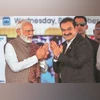 Prime Minister Narendra Modi greets Adani group Chairman Gautam Adani during the inauguration ceremony of the Navi Mumbai International Airport on Wednesday Prime Minister Narendra Modi greets Adani group Chairman Gautam Adani during the inauguration ceremony of the Navi Mumbai International Airport on Wednesday