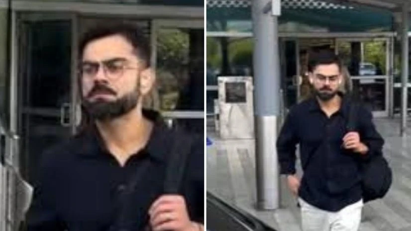 Virat Kohli spotted at Delhi airport (Sources: X) Virat Kohli spotted at Delhi airport (Sources: X)