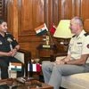 Chief of Army Staff General Upendra Dwivedi with his French counterpart General Pierre Schill during a meeting on the sidelines of United Nations Troop Contributing Countries’ (UNTCC) Chiefs’ Conclave, in New Delhi (Photo: PTI)