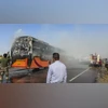 Jaisalmer bus fire: Jammed door trapped passengers, bodies being verified