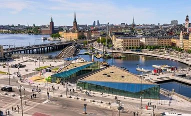 Sweden's cashless society could be more vulnerable to hybrid war attacks Slussen transport hub, Stockholm