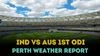 India vs Australia 1st ODI hourly weather report