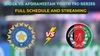 India vs Afghanistan Youth Tri-series