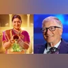 bill gates, smriti irani
