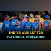 India vs Australia 1st T20 Playing 11, live streaming, match timings