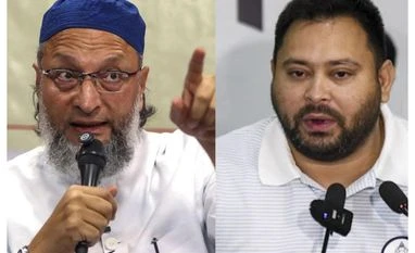 Asaduddin Owaisi, Tejashwi Yadav Asaduddin Owaisi, Tejashwi Yadav