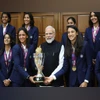 PM Modi meets, congratulates Indian women's cricket team on World Cup win