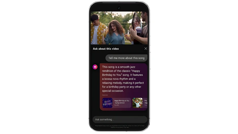 'Ask' feature in YouTube Gemini Ask feature in YouTube