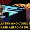 IPL 2026 auction released players
