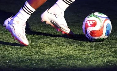 Detail of the FIFA World Cup 2026 Match Ball "Trionda" at Brooklyn Bridge Park in New York Detail of the FIFA World Cup 2026 Match Ball "Trionda" at Brooklyn Bridge Park in New York