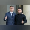 Emmanuel Macron, Emmanuel, Macron, Volodymyr Zelenskyy