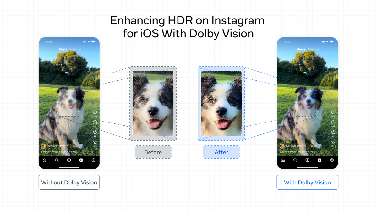 Instagram Dolby Vision HDR support on iOS
