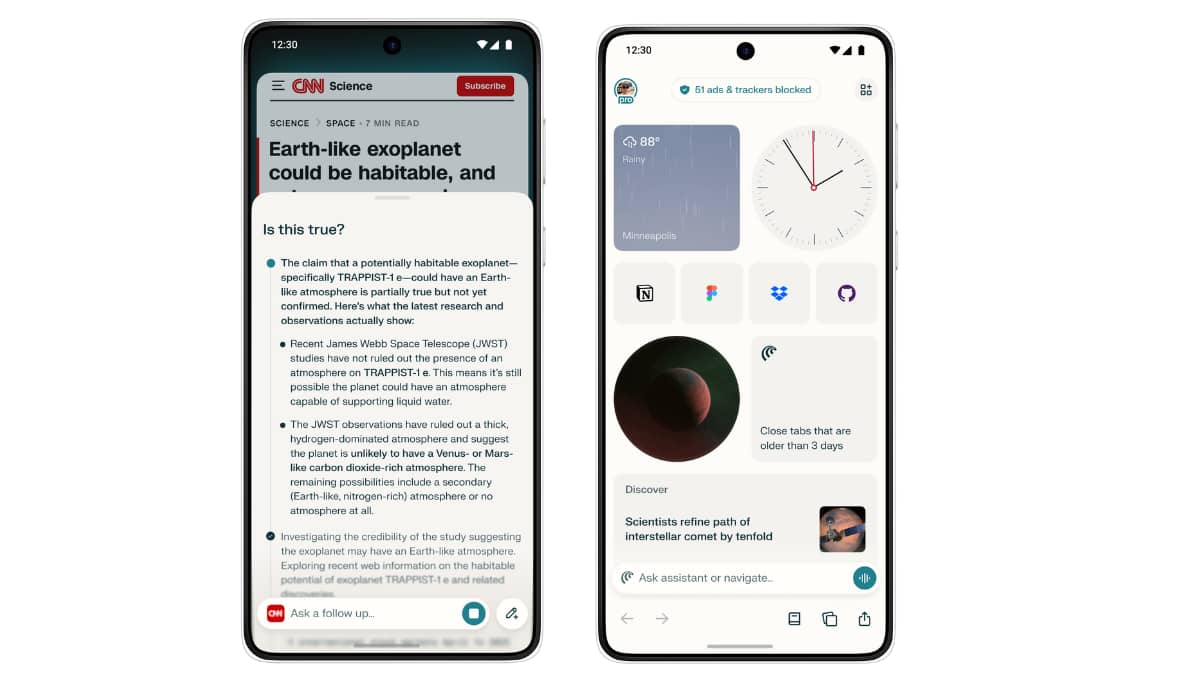 Technical Story Example Perplexity releases AI-powered Comet browser for Android: Check details ...