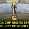 ACC Rising Stars Asia Cup: Complete list of winners and runner-ups