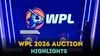WPL Auction 2026 auction