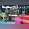 Members of the National Guard near the scene of a shooting in Washington, DC