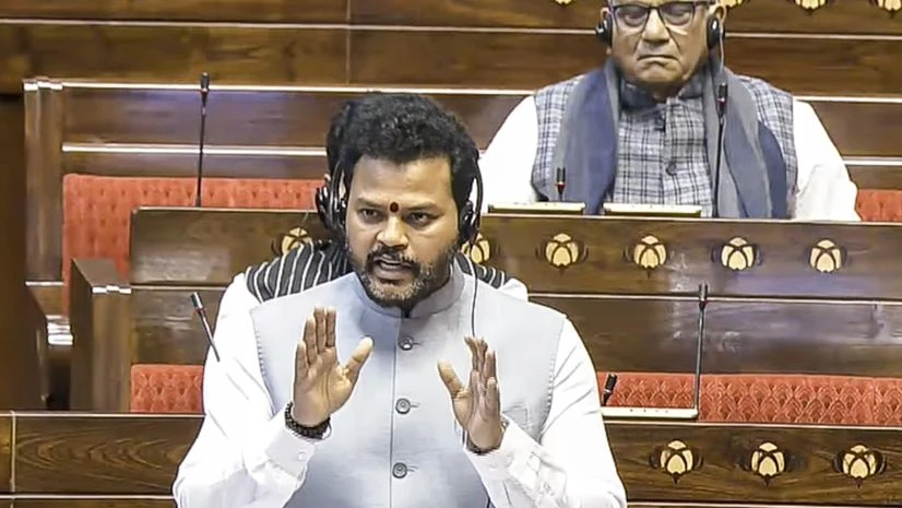 K Ram Mohan Naidu, Civil Aviation Minister New Delhi: Union Minister for Civil Aviation K Rammohan Naidu speaks in the Rajya Sabha regarding the IndiGo flight crisis, during the Winter session of Parliament, in New Delhi, Monday, Dec. 8
