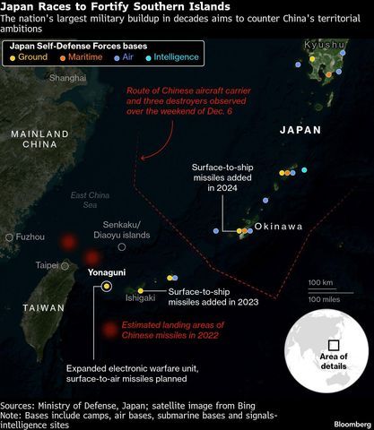 Japan speeds up building 'missile archipelago' near Taiwan to counter China 2 charts