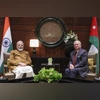 Prime Minister Narendra Modi with Jordan's King Abdullah II ibn Al Hussein during a meeting, in Amman, Jordan| Image: X/@MEAIndia