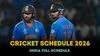 Indian cricket team's full schedule for 2026