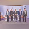 From left: Ravindra Pratap Singh, chairman of UPPCB; Rajat Mohan Pathak, founder and promoter of Rajat Synergy Group; Mukesh Bahadur Singh, chairman of UP coordination committee at Indo American Chamber of Commerce; Rajesh Kumar, general manager of U