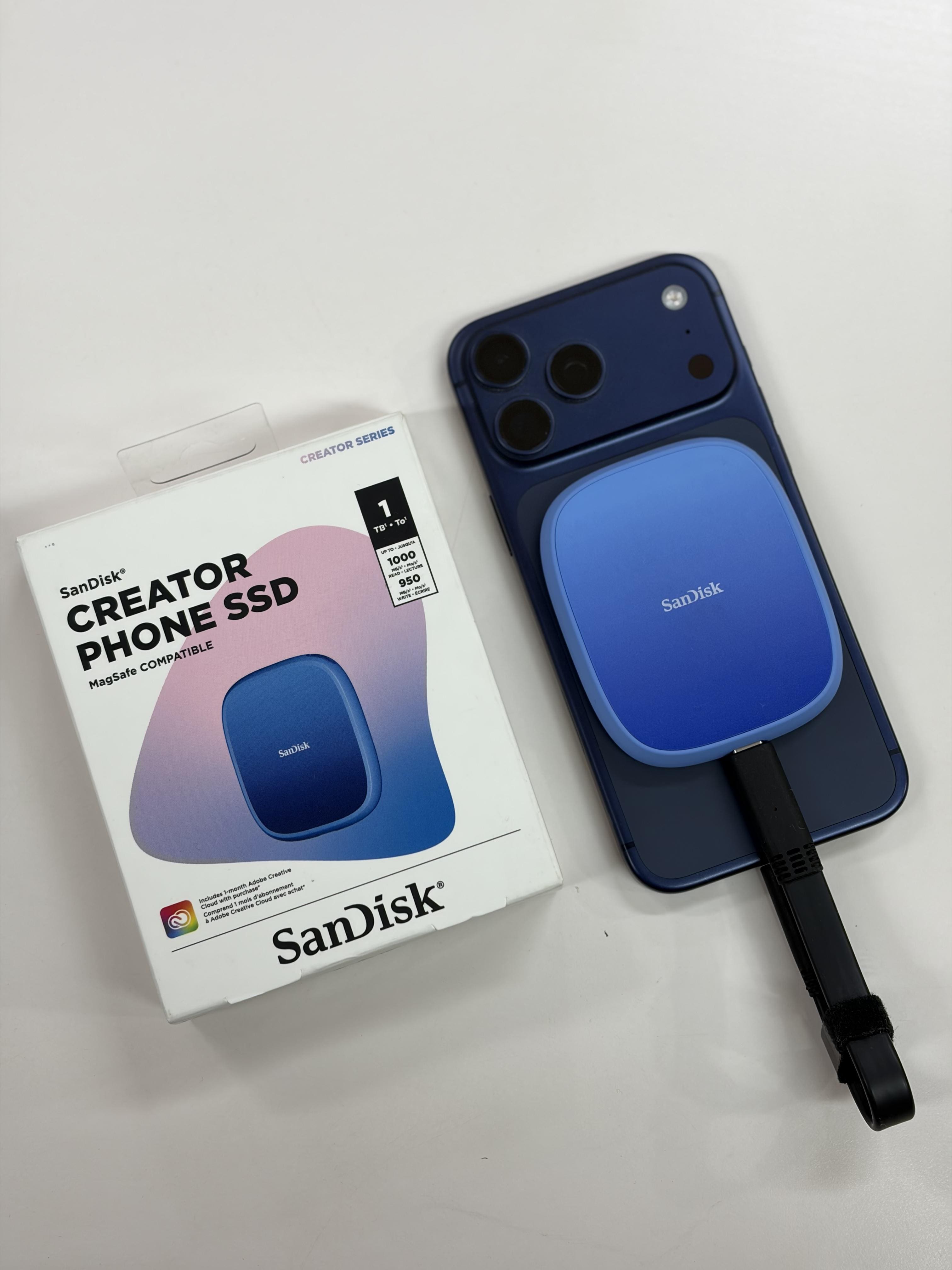 I reviewed SanDisk Creator Phone SSD and here