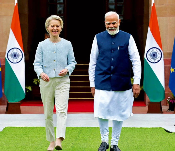 European Commission President Ursula von der Leyen and Prime Minister Narendra Modi in New Delhi on February 28, 2025 (Photo: Reuters) European Commission President Ursula von der Leyen and Prime Minister Narendra Modi in New Delhi on February 28, 2025 (Photo: Reuters)