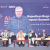 33% growth in artificial intelligence hiring in India: Ashwini Vaishnaw (From left) Rajyavardhan Singh Rathore, minister of youth affairs and sports, Rajasthan; Rajasthan CM Bhajan Lal Sharma; and Union Minister of State for Electronics and Information Technology Jitin Prasada at the Rajasthan Regional AI Impact Conferen