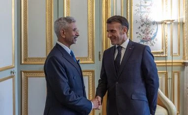 Jaishankar, French President Macron Jaishankar, French President Macron