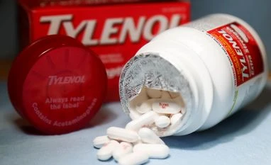 Tylenol brand pain reliever medication arranged in New York Tylenol brand pain reliever medication arranged in New York