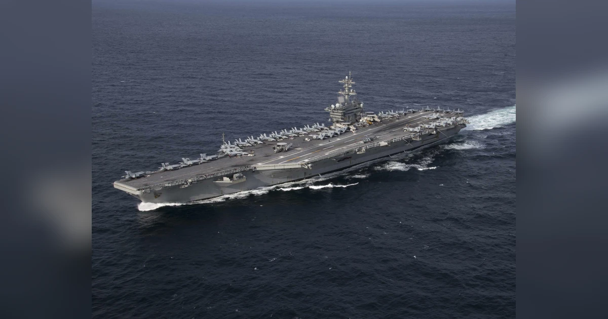 Two injured after US warship collides with supply vessel in the Carribean