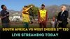 South Africa vs West Indies 2nd T20I broadcasting details