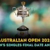 Australian Open 2026 womens singles final schedule