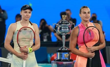 Australian Open 2026 women's singles finalists Aryna Sabalenka and Elena Rybakina (R-L) Australian Open 2026 women's singles finalists Aryna Sabalenka and Elena Rybakina (R-L)