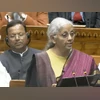 FM sitharaman presenting Budget 2026 FM sitharaman presenting Budget 2026