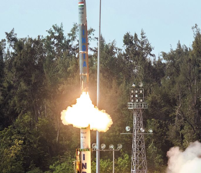 Pralay follows depressed trajectory to reduce detection time (Photo: PIB) Pralay follows depressed trajectory to reduce detection time (Photo: PIB)