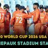 USA vs NED Chepauk pitch report t20 wc