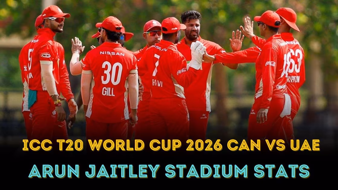 T20 WC 2026: CAN vs UAE pitch report and Arun Jaitley Stadium key stats