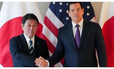 US Secretary of State Marco Rubio and Japanese Foreign Minister Toshimitsu Motegi US Secretary of State Marco Rubio and Japanese Foreign Minister Toshimitsu Motegi